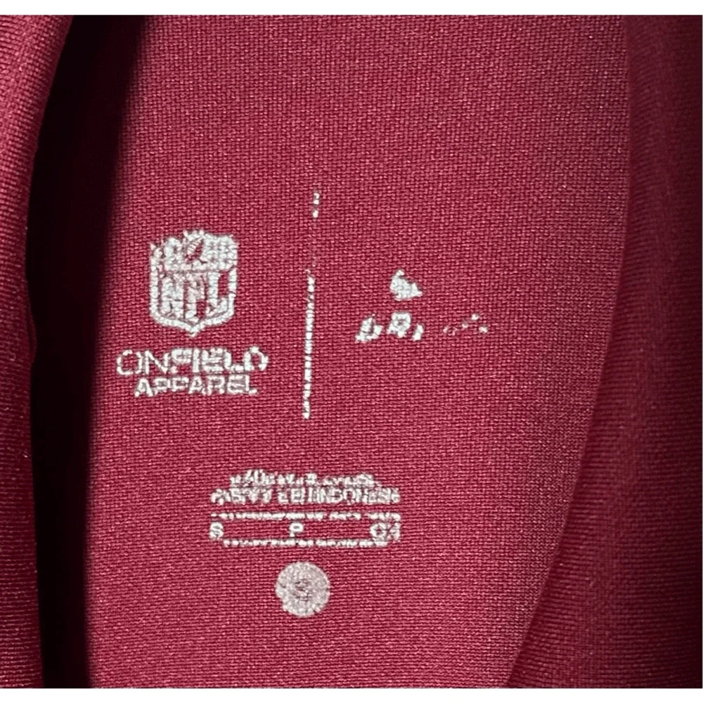 Washington Redskins Nike Onfield Burgundy & Gold Dri-fit Polo Athletic Golf Sz S